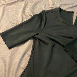 Black high low dress